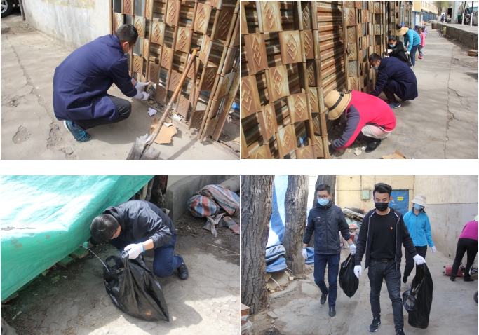 中共青海省第三建筑工程有限公司支部委員會開展“黨旗領(lǐng)航，愛衛(wèi)同行”主題黨日活動